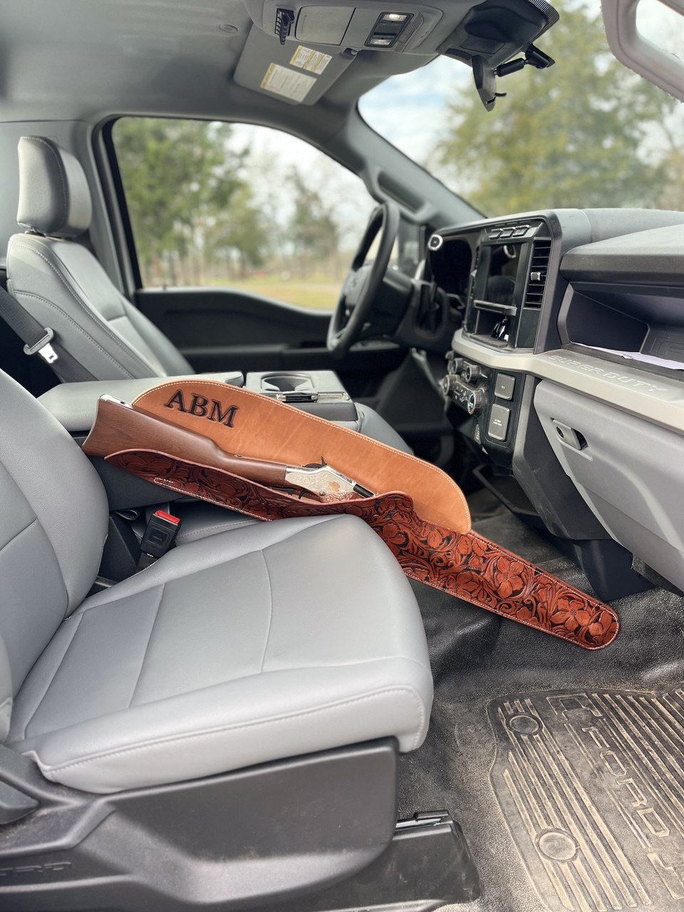 Fully Hand Tooled Truck Scabbard