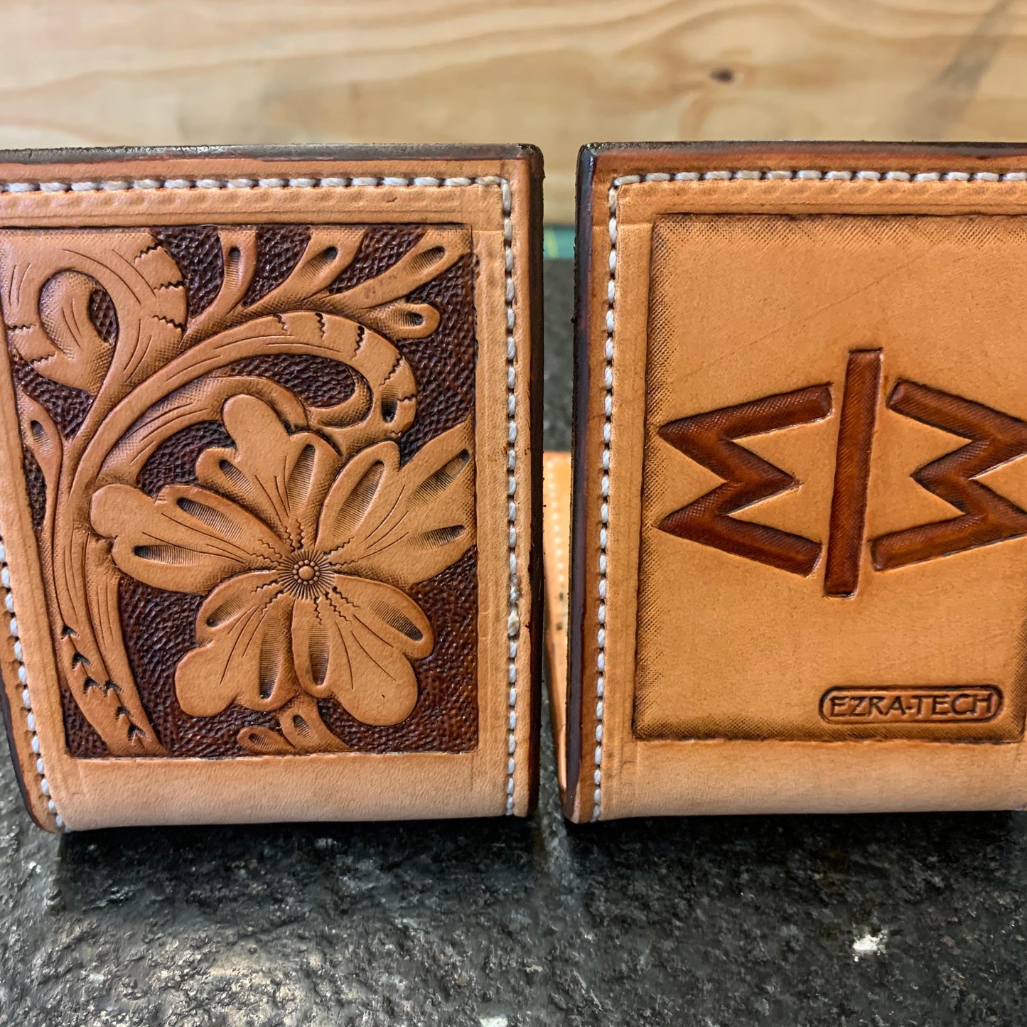 Tooled Front Pocket Wallet
