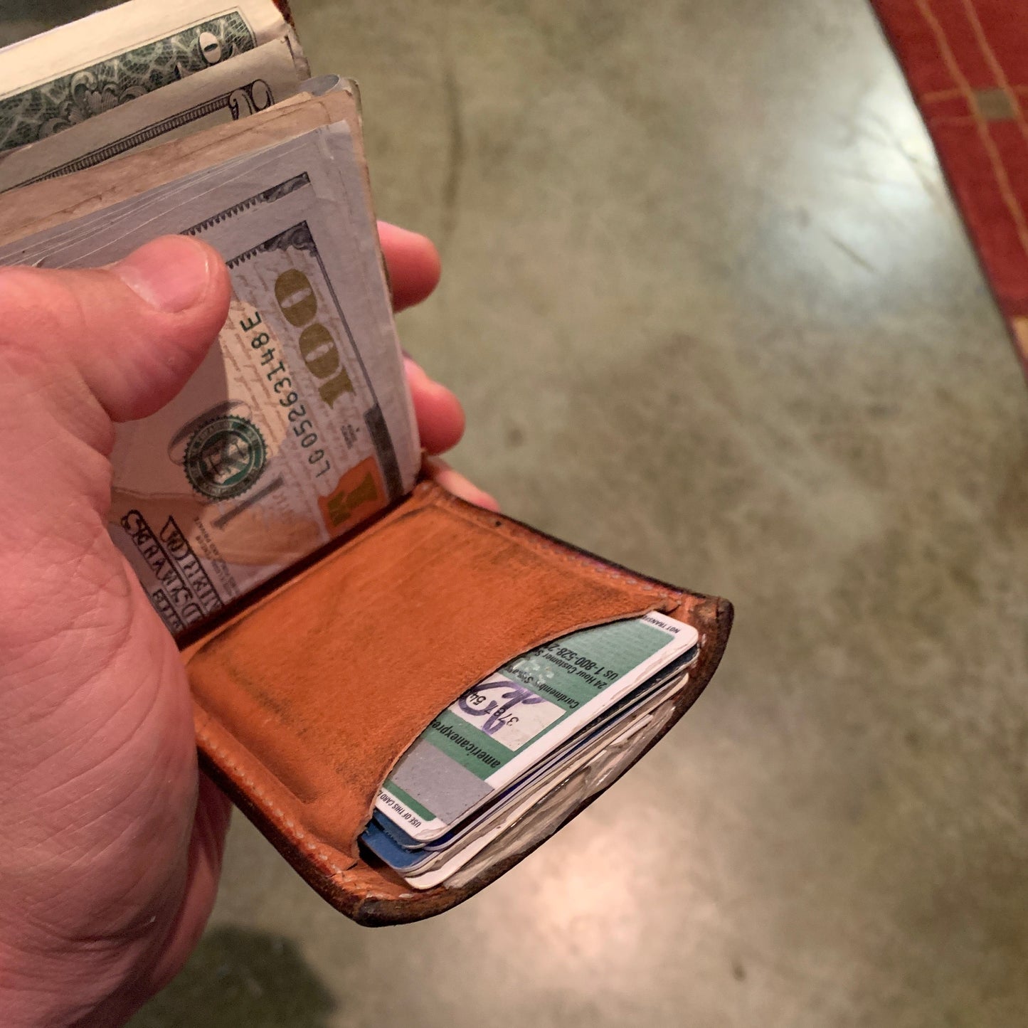 Tooled Front Pocket Wallet