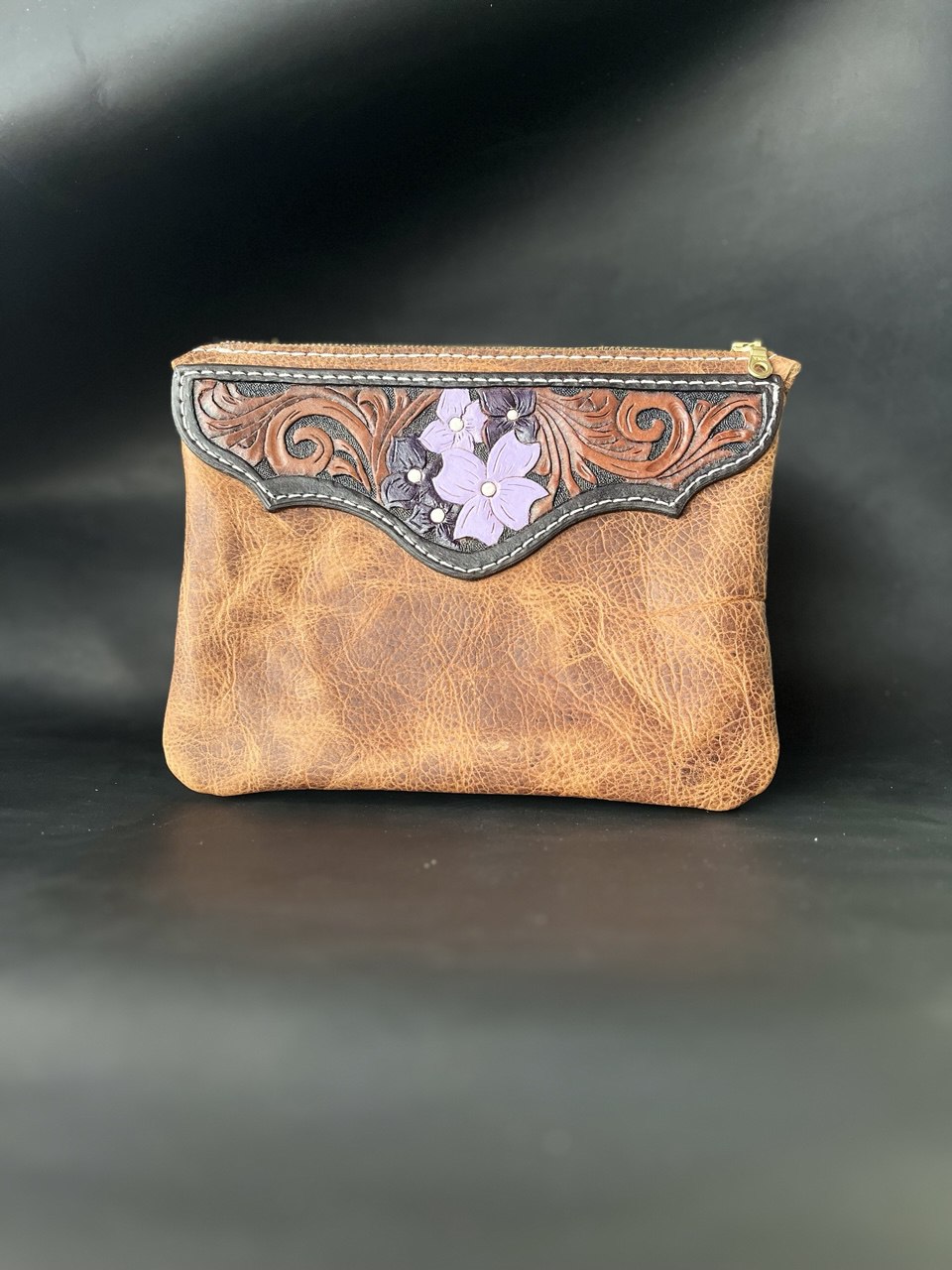 Women’s Leather Wristlet Purse
